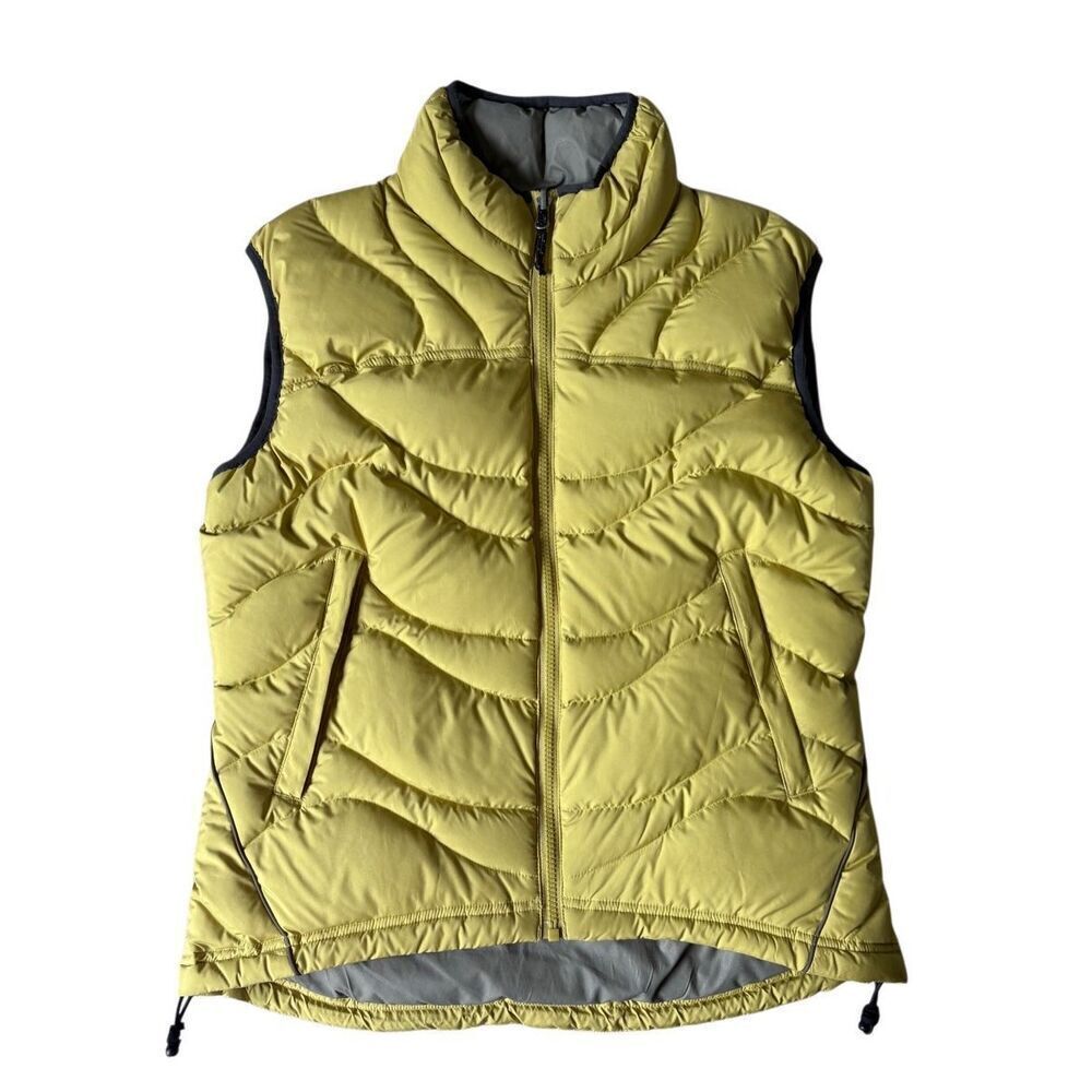 REI Puffer Vest Womens‎ S Yellow Gold Quilted Goosedown Gorpcore